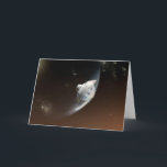 Tarjeta Cápsula de aeródromo de Marte Science Laboratory 2<br><div class="desc">Concepto de artista que representa la interacción de la nave espacial del Laboratorio Científico de Marte con la atmósfera superior de Marte durante la entrada, descenso y aterrizaje de la resaca de curiosidad en la superficie marciana. En esta escena, la fricción con la atmósfera marciana está frenando el descenso de...</div>