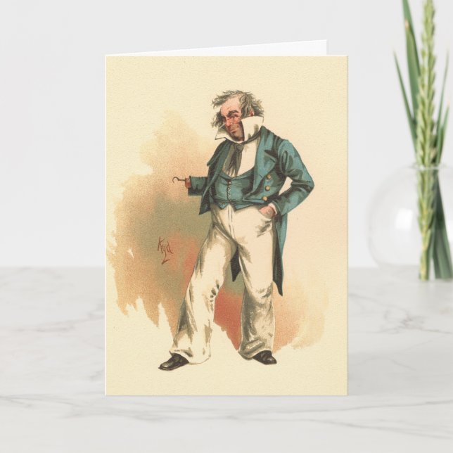 Tarjeta Captain Cuttle de Dombey and Son (Anverso)
