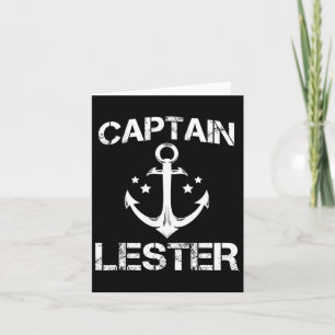 Tarjeta Captain Lester Funny Birthday Personalizado Nombre