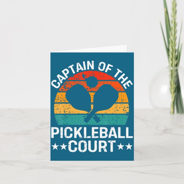 Tarjeta Captain Of The Ckleball Court Funny Ckleball P  (Anverso)