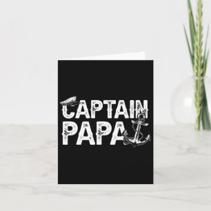 Tarjeta Captain Papa Pontoon Lake Sailor Pescador F