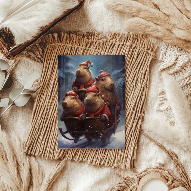 Tarjeta Captura de navidad de Navidades de Capibara (Subido por el creador)