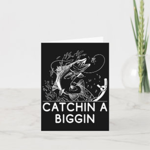 Tarjeta Capturar a un pescador gigante cazando pescadores