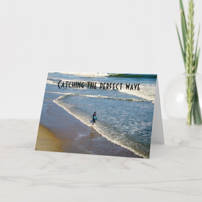 TARJETA CAPTURAR LA OLA PERFECTA AL CUMPLEAÑOS (Anverso)