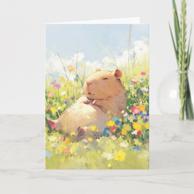 Tarjeta Capybara Chill (Anverso)
