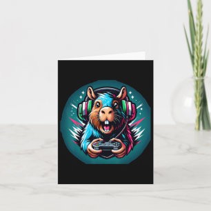 Tarjeta Capybara de videojuegos 