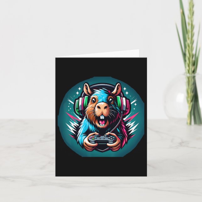 Tarjeta Capybara Gaming Videojuego  (Anverso)