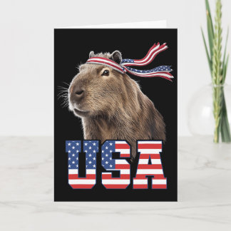 Tarjeta Capyra Usa Bandera Patriótica Americana Hombres Mu