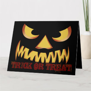 Tarjeta Cara de Calabaza 2