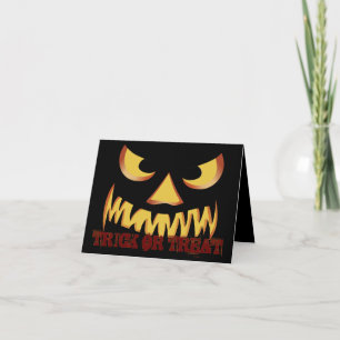Tarjeta Cara de Calabaza 2