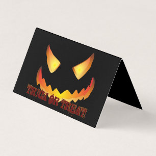 Tarjeta Cara de Calabaza 2 para Halloween