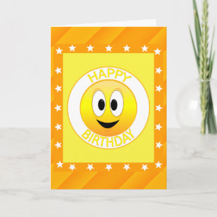Tarjeta Cara de Cumpleaños Feliz Personalizada