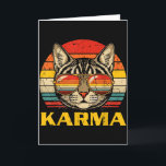 Tarjeta Cara de Gato Sungles Karma Gato Divertido Gatito H<br><div class="desc">Cara de Gato Sungles Karma Gato Divertido Gatito Hombres Mujeres Niños</div>