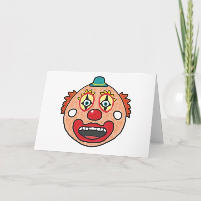 Tarjeta Cara de payaso (Anverso)