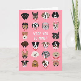 Tarjeta Cara de Perro Patrón Te Amaré