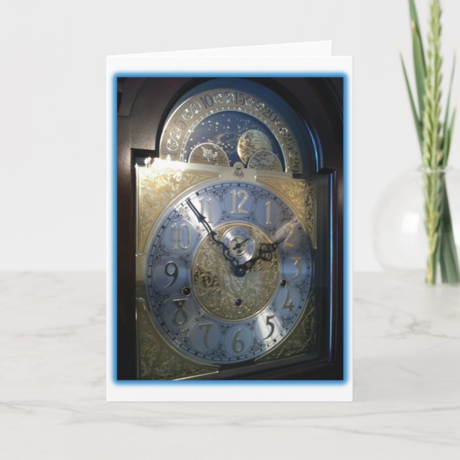 Tarjeta Cara de reloj de pie (Anverso)