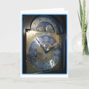 Tarjeta Cara de reloj de pie