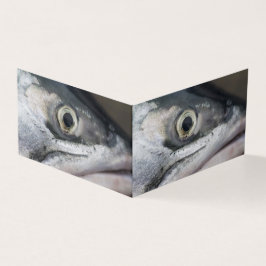 Tarjeta Cara de salmón plateado