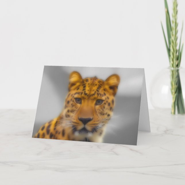 Tarjeta Cara leopardo (Anverso)