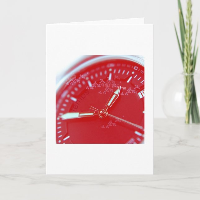 Tarjeta Cara roja del reloj del suizo (Anverso)