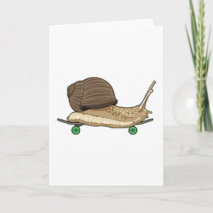 Tarjeta Caracol como patinador con monopatín