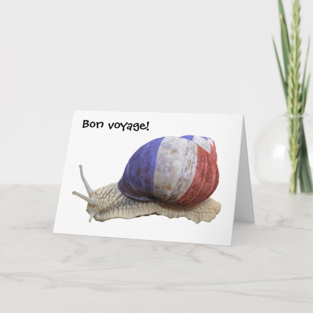 Tarjeta Caracol de la bandera francesa (Anverso)