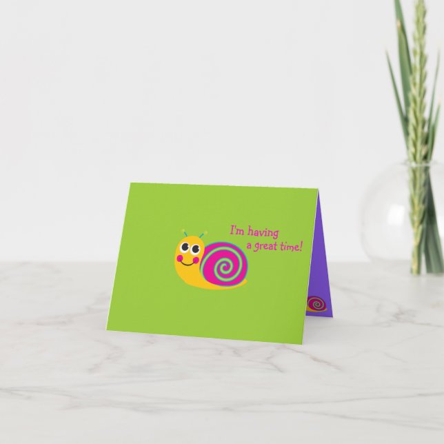 Tarjeta Caracol Notecard (Anverso)