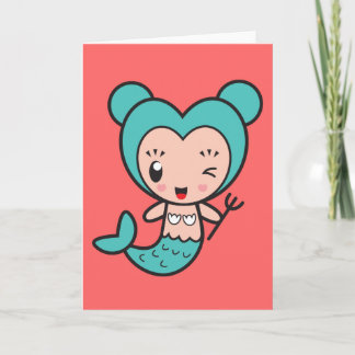 Tarjeta Carácter de Signo Estelar - Piscis