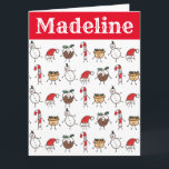 Tarjeta Caracteres de Navidades personalizados<br><div class="desc">Esta tarjeta de Navidades personalizada incluye los caracteres de la tripulación de Navidades.</div>