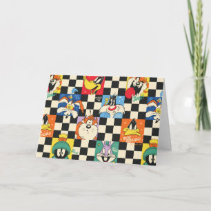 Tarjeta Caracteres LOONEY TUNES™ en negro y blanco