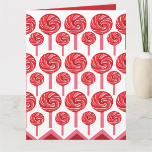 Tarjeta Caramelo Lollipop Dulce Caramelo Lollipop
