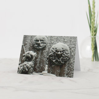 Tarjeta Caras nevadas