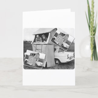 Tarjeta Caravana de camping de coches de época