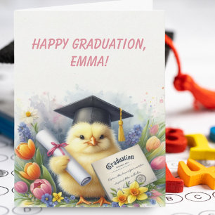 Tarjeta Carbonero Adorable Feliz Graduación