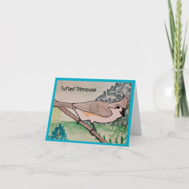 Tarjeta Carbonero crestudo   (Anverso)
