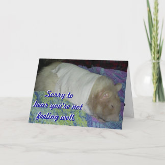 Tarjeta Card: Back on Feet Soon!