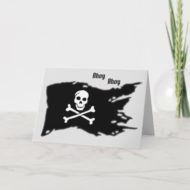 Tarjeta Card Pirates Flag (Anverso)