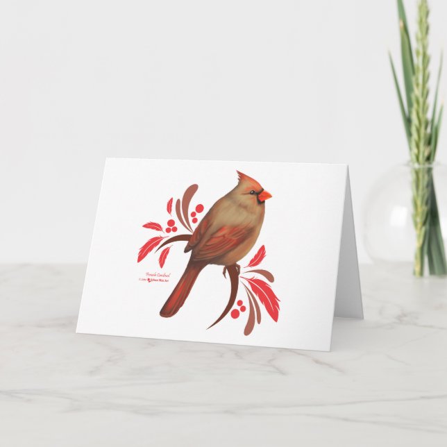 Tarjeta Cardenal femenino (Anverso)