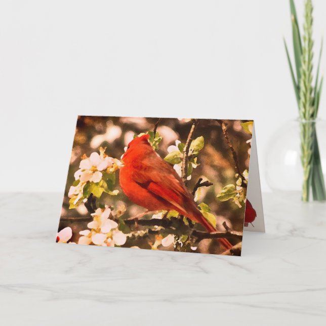 Tarjeta Cardenal para el Día de la Madre (Anverso)