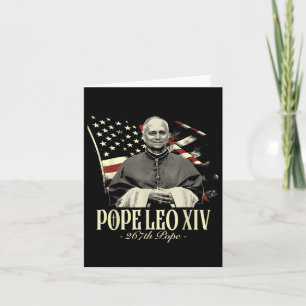 Tarjeta Cardenal Robert Prevost Papa Camisas Leo Xiv