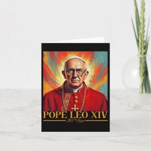Tarjeta Cardenal Robert Prevost Papa Camisas Leo Xiv