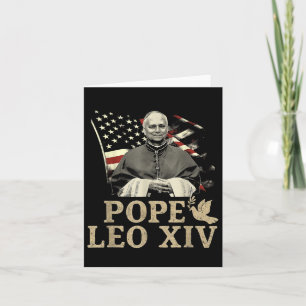 Tarjeta Cardenal Robert Prevost Papa Camisas Leo Xiv