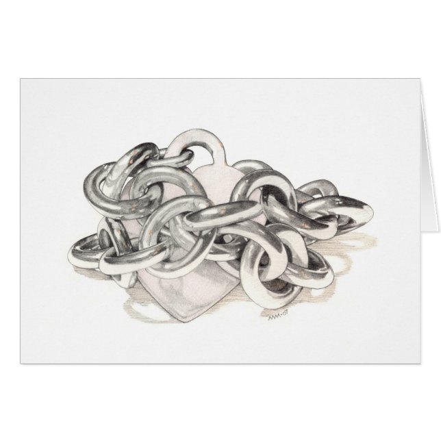 Tarjeta cardíaca encadenada (Anverso (Horizontal))