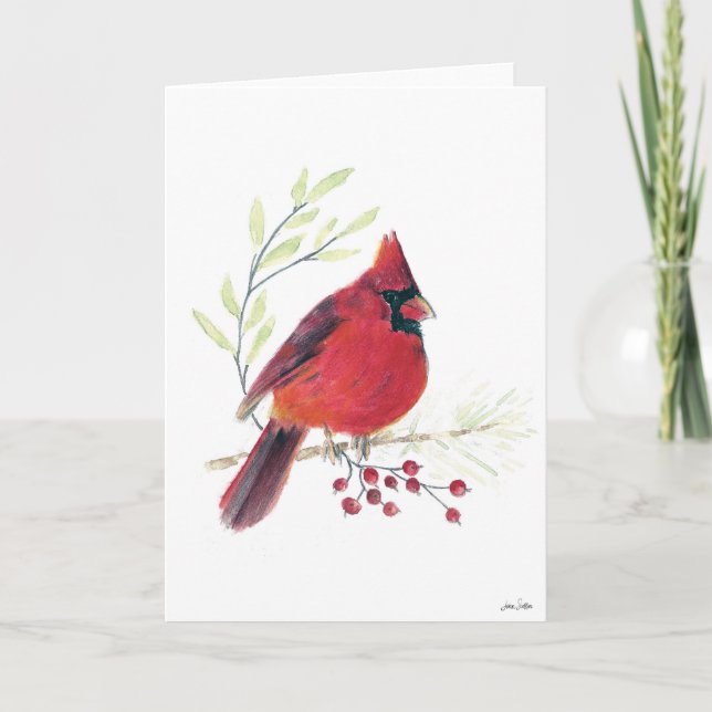 Tarjeta Cardinal Berries Card (Anverso)
