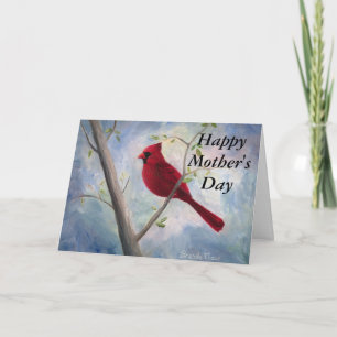 tarjeta cardinal del día de madre