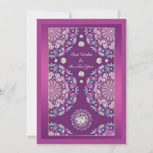 Tarjeta Cardinal red Rosace