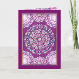 Tarjeta Cardinal Red Rosace