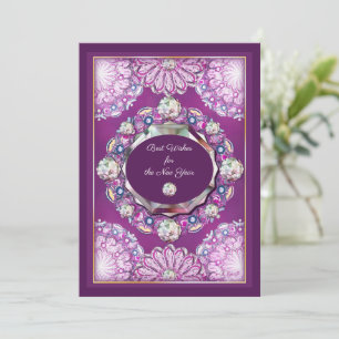 Tarjeta Cardinal red Rosace