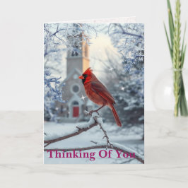 Tarjeta Cardinal (Thinking of you)