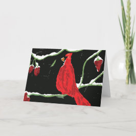 Tarjeta Cardinal Winter Bird